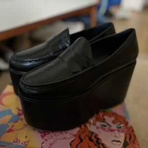 Jeffery Campbell platform loafers